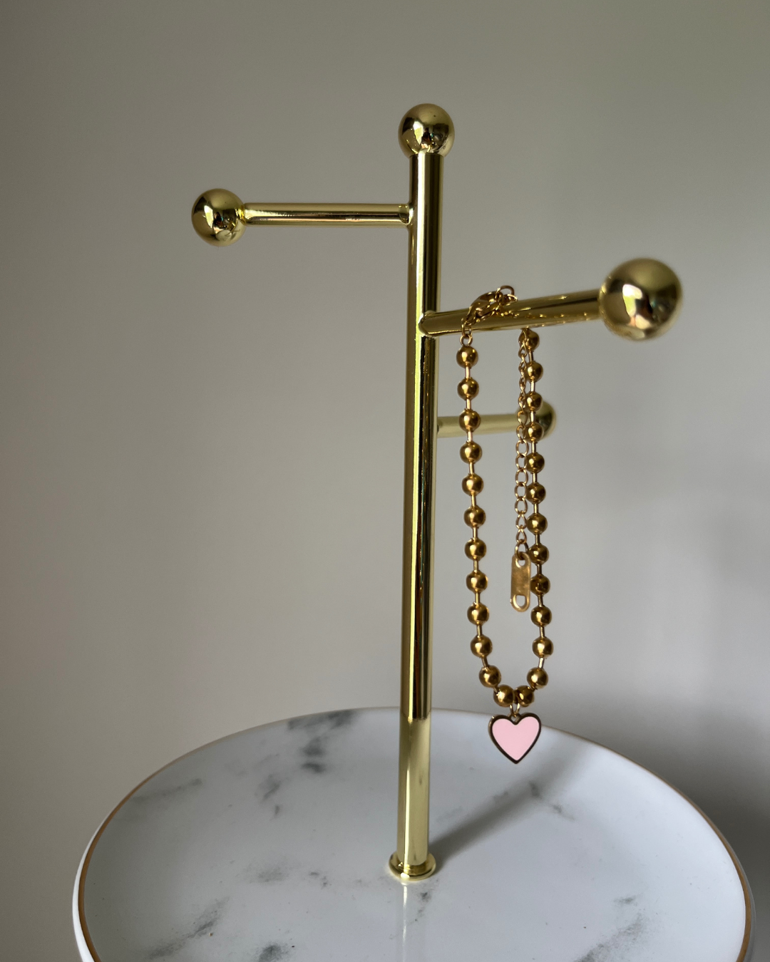 Pink Love Charm Bracelet