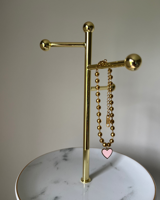Pink Love Charm Bracelet