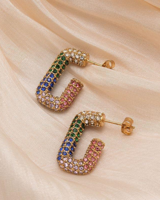 Valerie Square Hoops