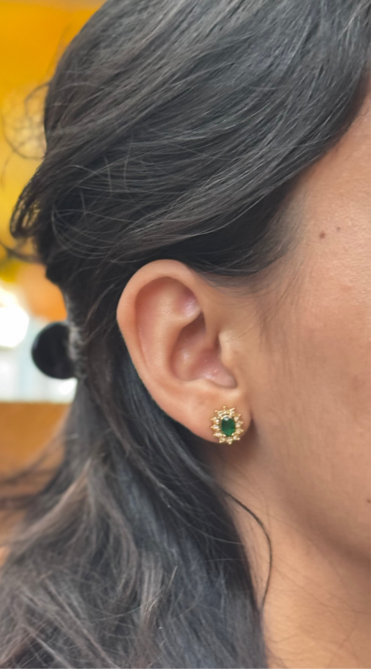 Eleanor Emerald Stud