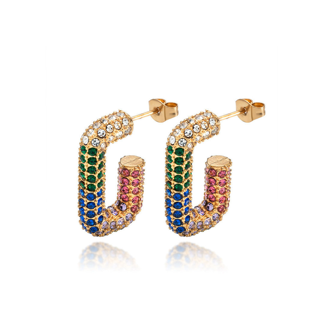 Valerie Square Hoops