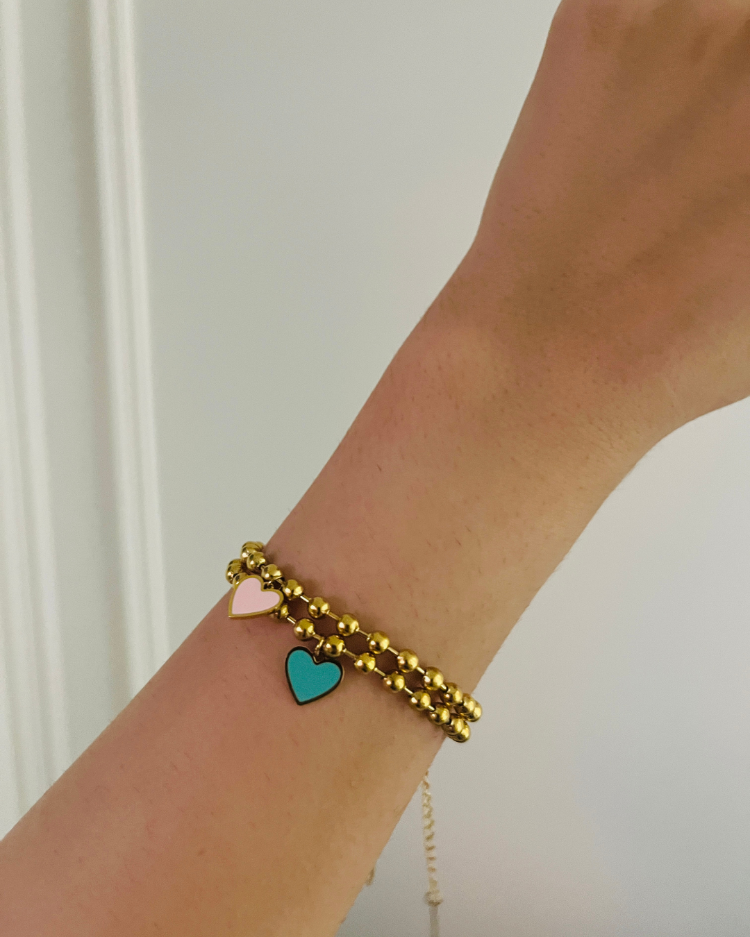 Blue Love Charm Bracelet